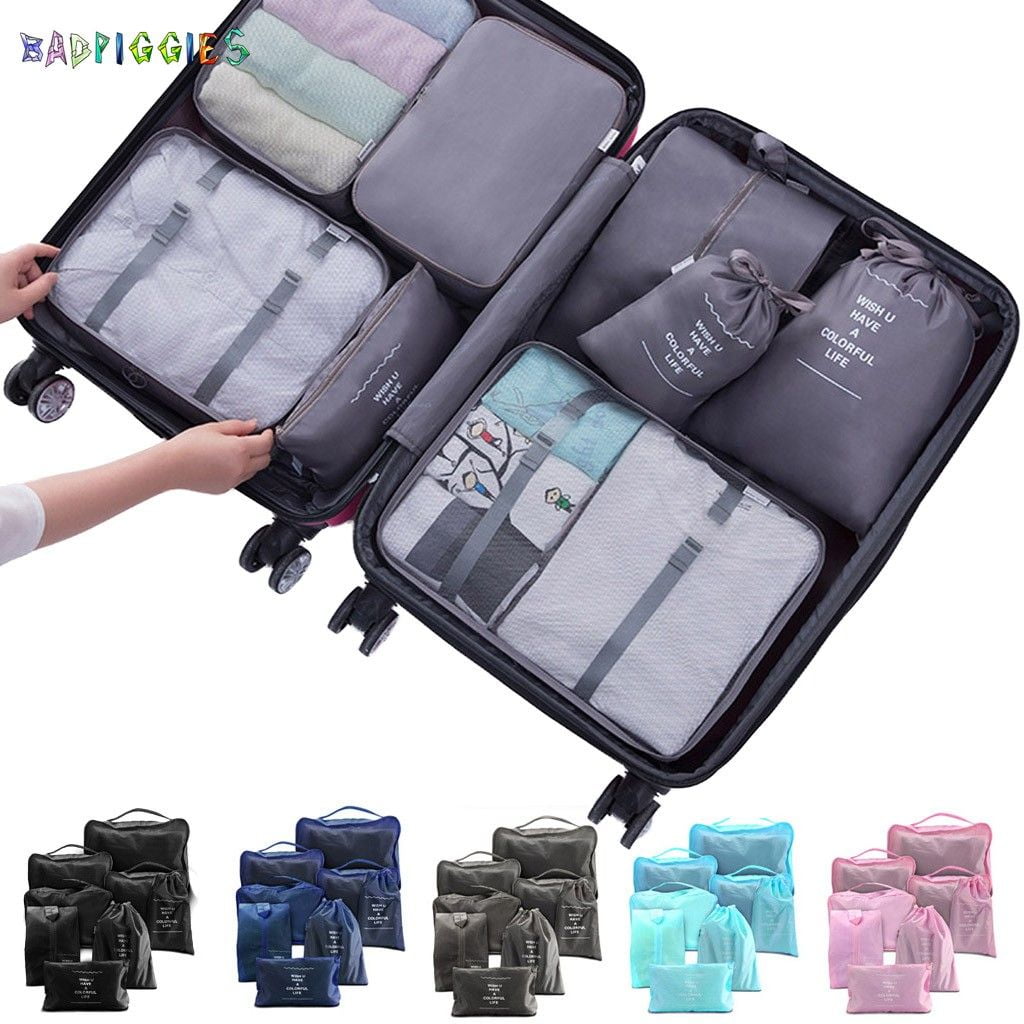 Cute Baby Unicorns And Donuts 3 Set Packing Cubes,2 Various Sizes Travel Luggage Packing Organizers s