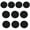 Black, variant on Multipurpose Closures Button for Craft Outdoor Gears Sturdy Alloy Construction Portable Designs