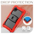 thumbnail image 7 of XYX For Xiaomi Redmi Pad SE 2024 Case 8.7 inch, 3in1 Heavy Duty Shockproof Tablet Case with Stand, Shoulder Strap, Red, 7 of 7