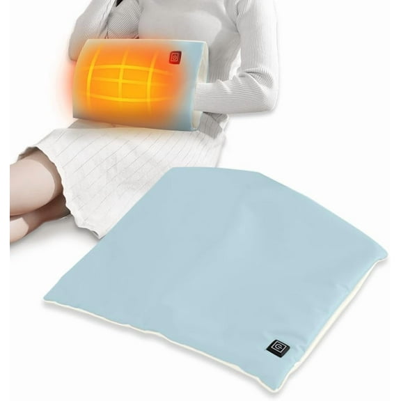 USB Hand Warmer & Heating Pad 2-in-1, Electric Heated Hand Warmer Pouch, Portable USB Heated Hand Warmer with 3 Heating Levels, PU Leather, Foldable, Fast Heating Electric Blanket for Back, Legs