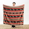 thumbnail image 2 of Carstens Home Unisex Wrangler Stallion Plush Throw Blanket - JW283 One Size, 2 of 7