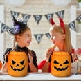 thumbnail image 6 of Fdelink LED Light Candy Bags Light Up Pumpkin Candy Bucket Trick or Bags Light Up Candy Bags Multi Purpose Reusable Bucket for Kids Supplies, Party Adornment, 6 of 6