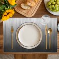 thumbnail image 4 of Grey Ombre Placemats Set of 12, Contemporary Gradient Abstract Art Placemats for Dining Table, Place Mats for Kitchen Tabletop, Waterproof Wipeable Dining Table Mats Set, 4 of 9