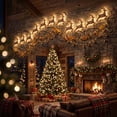 thumbnail image 4 of Lighted Wooden Christmas Reindeer Wall Decor Sign With LED Lights Hanging Ornament Fireplace Mantel Holiday Decoration, 4 of 7