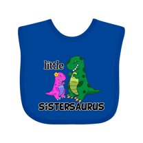 Inktastic Little Sistersaurus Girls Baby Bib
