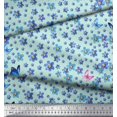 thumbnail image 3 of Soimoi Cotton Cambric Fabric Butterfly & Flower Print Fabric by Yard 42 Inch Wide, 3 of 3