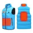 thumbnail image 3 of Kctiaxy Mens Heated Vest Causal Lightweight Sleeveless Heated Jacket USB Electric Constant Temperature Smart Heated Coats Winter Outdoor Camping Warm Jacket Vests Without Battery, 3 of 7