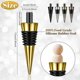 thumbnail image 2 of 10 Pieces Blank Bottle Stopper With Threaded Post Metal Wine Stopper Inserts Set Hardware Compatible Wood Turning Diy Project, 2 of 5