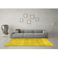 thumbnail image 3 of Ahgly Company Machine Washable Indoor Round Persian Yellow Traditional Area Rugs, 3' Round, 3 of 4
