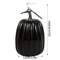 thumbnail image 3 of SIguan,1 PCS Artificial Pumpkins Foam Pumpkins for Decorating Pumpkin Fall Decor for Autumn Thanksgiving Halloween Table Centerpiece Black 5.9*8.66'', 3 of 8