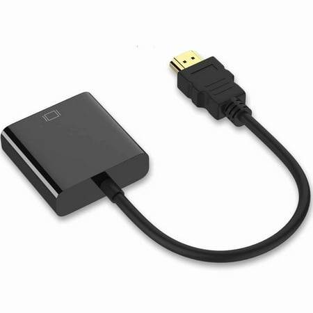 HDMI to VGA Converter Adapter, Gold-Plated HDMI to VGA Converter Adapter Cable for Computer, Desktop, Laptop, PC, Monitor, Projector -