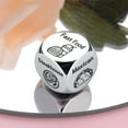 thumbnail image 7 of Kripyery 1/2Pcs Food Decision Dice - Stainless Steel Dinner Decider for Fast Food, Pizza, Sushi, Date Night Gift, 7 of 7