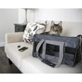 thumbnail image 2 of Sherpa Original Deluxe Travel Pet Carrier, Airline Approved & Guaranteed On Board - Charcoal Gray, Medium, 2 of 11