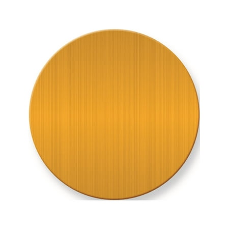 

1 1/2 x 1 1/2 Round Satin Brass Plates-Sets of 6 (1.5x1.5mm)