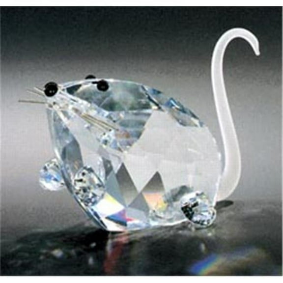 Asfour Crystal 678-2.5 2.75 L x 1.73 H in. Crystal Mouse Animals Figurines