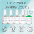 thumbnail image 2 of Dip Powder Nail Gel Resin Polish Starter Set for Dipping Nail, Full System Set of Liquids with Bond, Base, Activator, Sealer, And Brush Softener by DipWell Nails …, 2 of 9