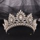 thumbnail image 1 of Zhuge Tiara de boda para novia, diadema de princesa, corona nupcial, joyería para el cabello con diamantes de imitación de cristal, decoración para novia, cumpleaños, graduación, boda (blanco), 1 of 4