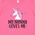 thumbnail image 4 of Inktastic My Nonna Loves Me Unicorn Girls Baby T-Shirt, 4 of 5
