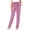 Pink, variant on Edvintorg Fall 2025 Women's Sweatpants Plus Size Fashion Casual Comfortable Pure Colour Elastic Waist Full Length Pants with Pocket