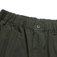 thumbnail image 5 of hotojiny Cargo Shorts for Men Summer Hiking Short Pants with Multi Pockets Elastic Waist Knee Length Big and Tall Bermuda Shorts, 5 of 5