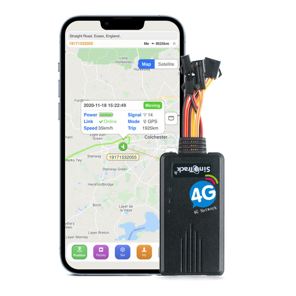 SinoTrack 4G GPS Tracker ST-906L For Car Motorcycle Vehicle Tracking Device With Cut Off Oil Power & Online Tracking Software