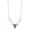 Sterling Silver, variant on 0.75 Cts Emerald 925 Sterling Silver Rose Vermeil Realistic Stag Head Face Women Valentines Day Gifts Chain Necklace