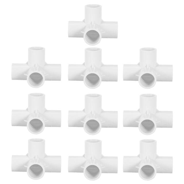 MasteelfCA 10pcs Water Pipe Corner Connectors Pipe Corner Fittings Four-Way Connectors
