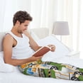 thumbnail image 6 of Picia Construction Machinery1 Mens Soft Woven Cotton Elastic Waistband Sleep Pajama Pant Lounge Sleep Pant With Pockets And Drawstring-X-Large, 6 of 9
