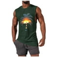 thumbnail image 2 of Byworldtasic Men's Sleeveless Tank Mens Beach Tank Tops Sleeveless Shirts for Men Summer Hawaiian Graphic Workout Gym Shirts Palm Tree Tops, 2 of 5
