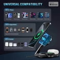 thumbnail image 2 of ARIAGLINT 3-in-1 Wireless Charger, 20W Fast Charging Stand Compatible with iPhone, Apple Watch & AirPods, Portable Charging Station for Home, Office and Travel, 2 of 7