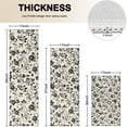 thumbnail image 4 of Pioneer Flower Floral Print Pattern Kitchen Rugs Sets Of 3,Kitchen Runner Rugs Non Skid Washable,Decorative Kitchen Floor Mats for Kitchen,Sink,Laundry,17X30 Inch + 17X47 Inch + 17X59 Inch, 4 of 6