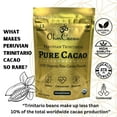 Ohm Pure Cacao Powder Unsweetened Organic Cacao Powder Natural Iron & Magnesium Supplement