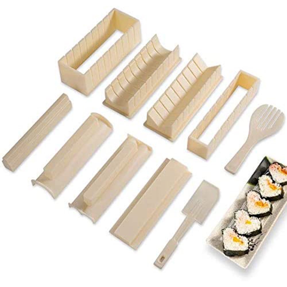 Sushi Making Kit Deluxe Edition with Complete Sushi Set 10 Pieces