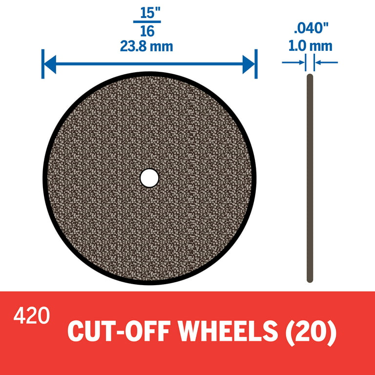 12 Pcs 1/8 Shank Mandrel w/ 1/16 Screw 402 Cut Off Wheels Disc