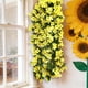 thumbnail image 1 of Guirnalda de pared colgante de flores violetas artificiales para bodas, decoración del hogar y eventos, ramos reutilizables de seda de orquídeas y glicinas, 1 of 6