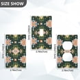 thumbnail image 7 of Yayeee Blank Wall Plate Cover 1-Gang 4.5"x2.7" Home Unused Decorative Outlet, Pink Geometric Flowers, 7 of 7