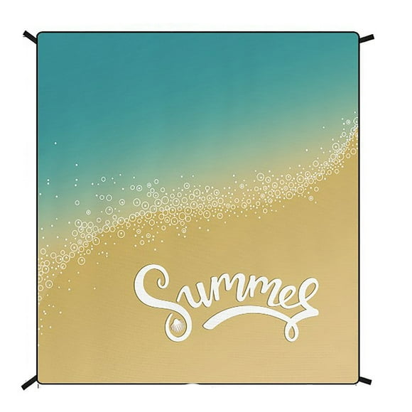 Outdoor Floor Mat Outdoor Portable Floor Mat Extra Large Foldable Printed Picnic Mat Watertight Non-Stick Sand Beach Mat