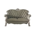 thumbnail image 2 of ACME Dresden Tufted Upholstered Loveseat with Pillows in Vintage Bone White, 2 of 4