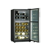 Haier HVZ035ABS - Wine cooler - width: 19.9 in - depth: 21.7 in - height: 38.6 in - black/silver