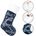 thumbnail image 6 of Gex Worldwide 2025 Multi-color Plush Embroidery Classic Luxury Velvet Large Fireplace Christmas Stockings, 22" (5 Count), 6 of 8