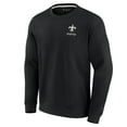thumbnail image 2 of Unisex Fanatics Black New Orleans Saints Elements Super Soft Pullover Sweatshirt, 2 of 3