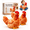 2pcs, variant on Chicken-Shaped Plush Pillow, Soft Furry Sofa Cushion Decorations, Quirky Hammock/Camping Accessory Gift Fabric for Chicken Lovers, Surprise White