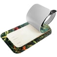 thumbnail image 2 of Square 2Pack PU Leather Tropical Plants Cruise Luggage Tag with Privacy Cover and Name ID Tag for Travel Handbags Backpacks Luggage Tags, 2 of 6