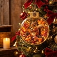 thumbnail image 6 of 2026 Christmas Home Party Decoration Fall Ornament Forest Wildlife In Glass Ball Hanging Ornament Pumpkin Maple Leaf Thanksgiving Christmas Tree Decor Christmas Celebration Party Supplies, 6 of 7