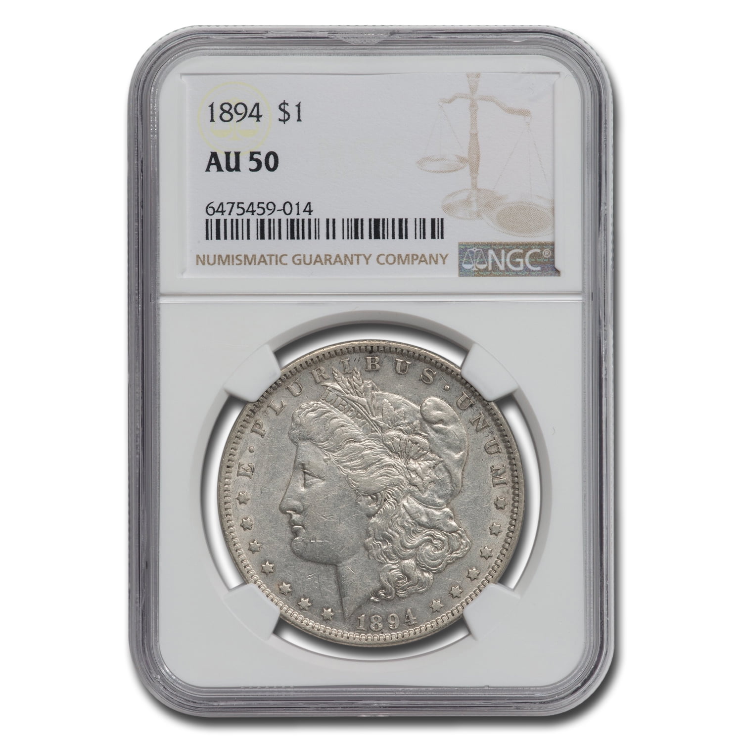 1894 Dollar AU50 NGC