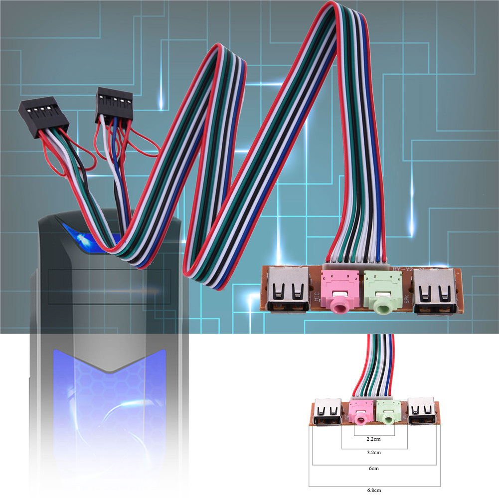 Front Usb Cable Connection LeKing Computer Cables & Connectors Case Front USB/ Audio Front USB ...