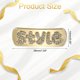 thumbnail image 2 of 2 Pcs Encanto para Agujetas para Zapatillas, Broches Decorativos para Agujetas para Zapatos Casual de Mujeres, Dorado (Letra de Diamante), 2 of 7