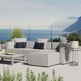 thumbnail image 3 of Modway Saybrook Outdoor Patio Upholstered 4-Piece Sectional Sofa in Gray, 3 of 13