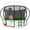 Green, variant on LHX Trampoline 14FT Outdoor Trampolines for Kids and Adults with Enclosure Net, Basketball Hoop, 1400LBS Loading Backyard Pumpkin Trampoline with Lights, Sprinkler, Heavy Duty