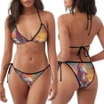 thumbnail image 3 of Fotbe Meditating Cute Horse Traje de Baño para Mujer de Dos Piezas – Bikini Sexy de Tirantes Tipo Halter con Diseño Triangular, 3 of 6